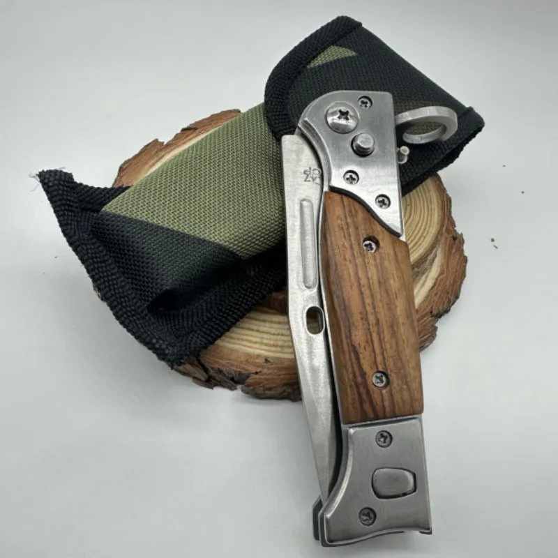 Multifunctional outdoor folding knife with high hardness blade and 11cm handle in 47 style