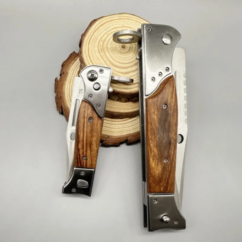Multifunctional outdoor folding knife with high hardness blade and 11cm handle in 47 style