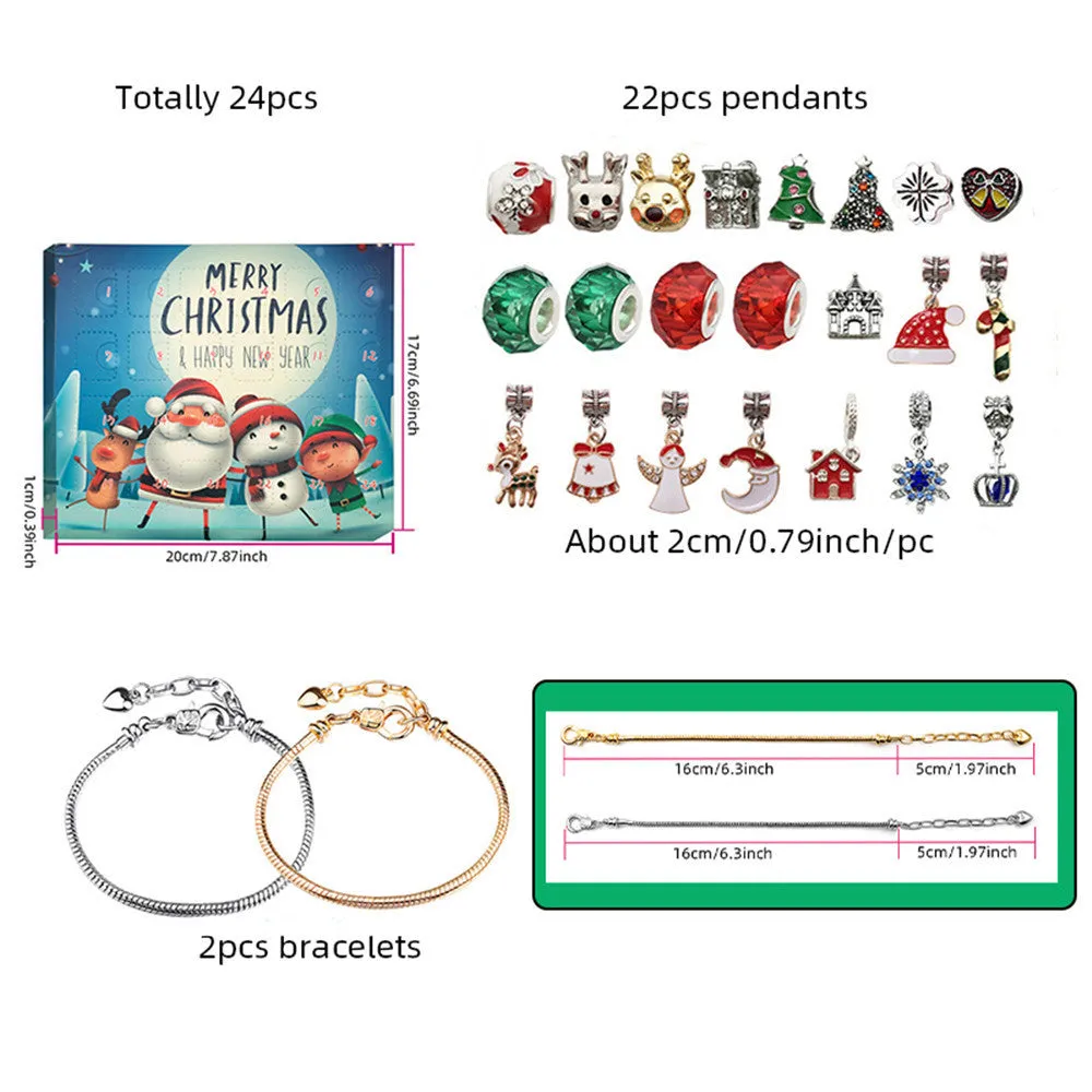 Coming Day Christmas Blind Box Set with alloy and acrylic ornament, one of four styles
