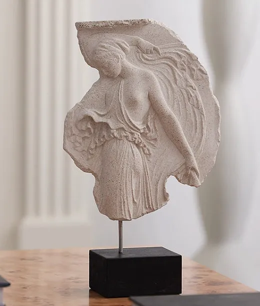Italian-style wine goddess resin sculpture ornament with modern simplicity design