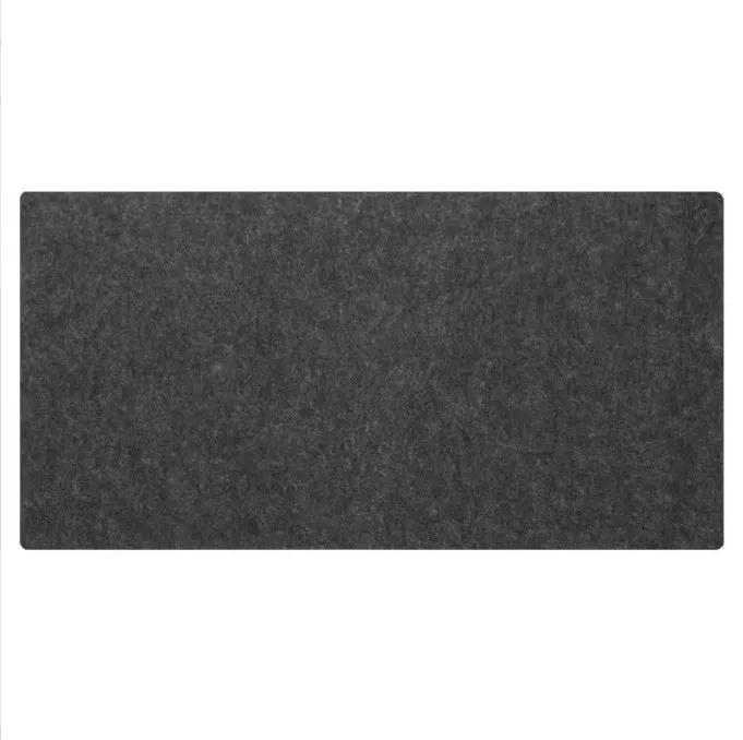 Extra large thickened non-slip felt mouse pad for desk in brown colour with keyboard and mouse