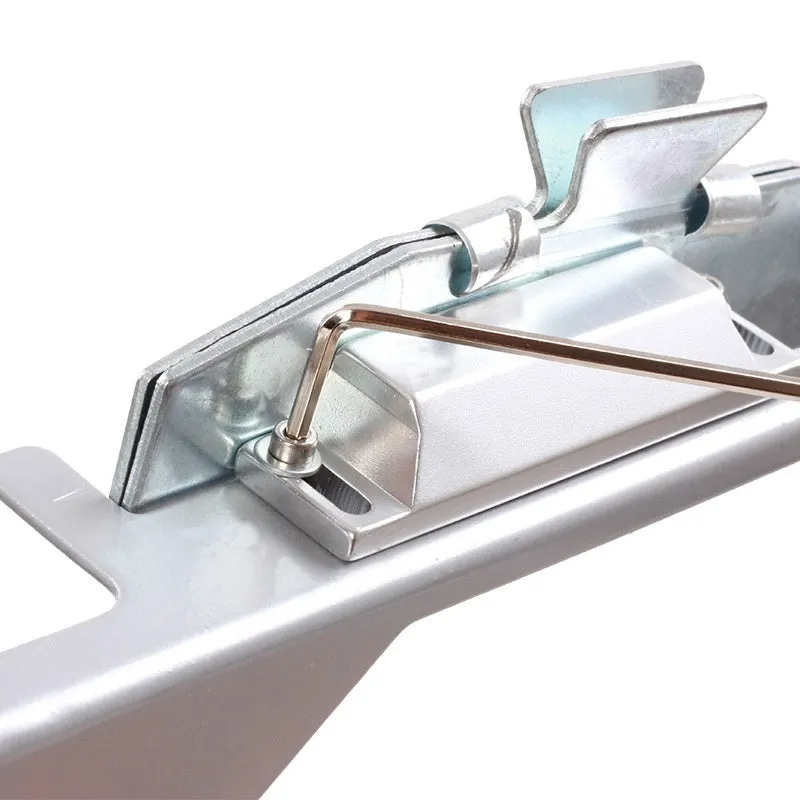 SPG Metal Stick Arrow Bonder fletching jig in stainless steel with blue and silver colour options