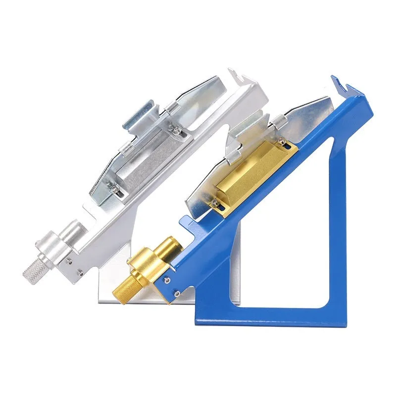 SPG Metal Stick Arrow Bonder fletching jig in stainless steel with blue and silver colour options