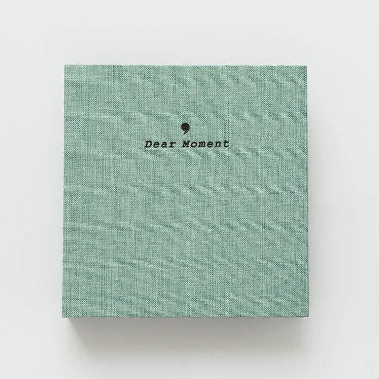 Cotton and linen loose-leaf pocket album for 3-inch and 5-inch photos in beige