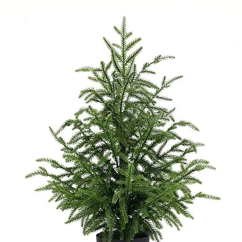 60cm Norfolk Pine Christmas tree in black flower pot with adjustable moving fork branches