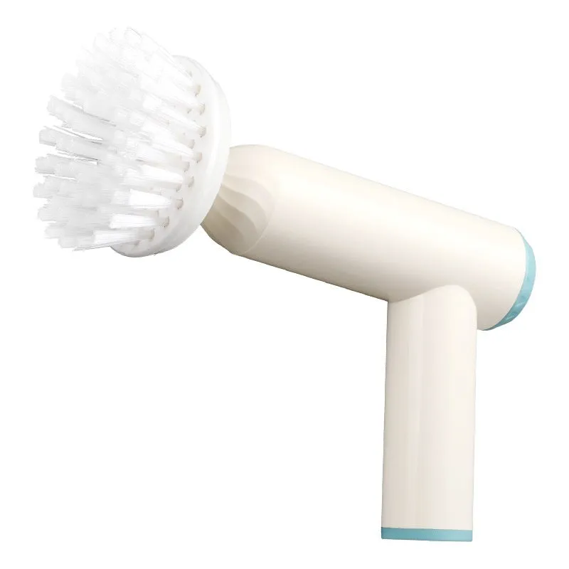 Bangshou electric cleaning brush with three brush heads in white and green colour options