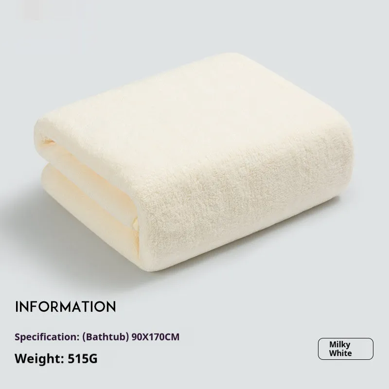 Baby's bath towel in light gray, super soft non-gauze lint-free plain weave 70x140cm