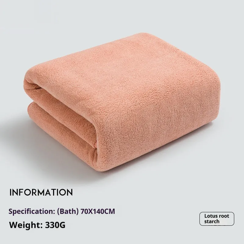 Baby's bath towel in light gray, super soft non-gauze lint-free plain weave 70x140cm