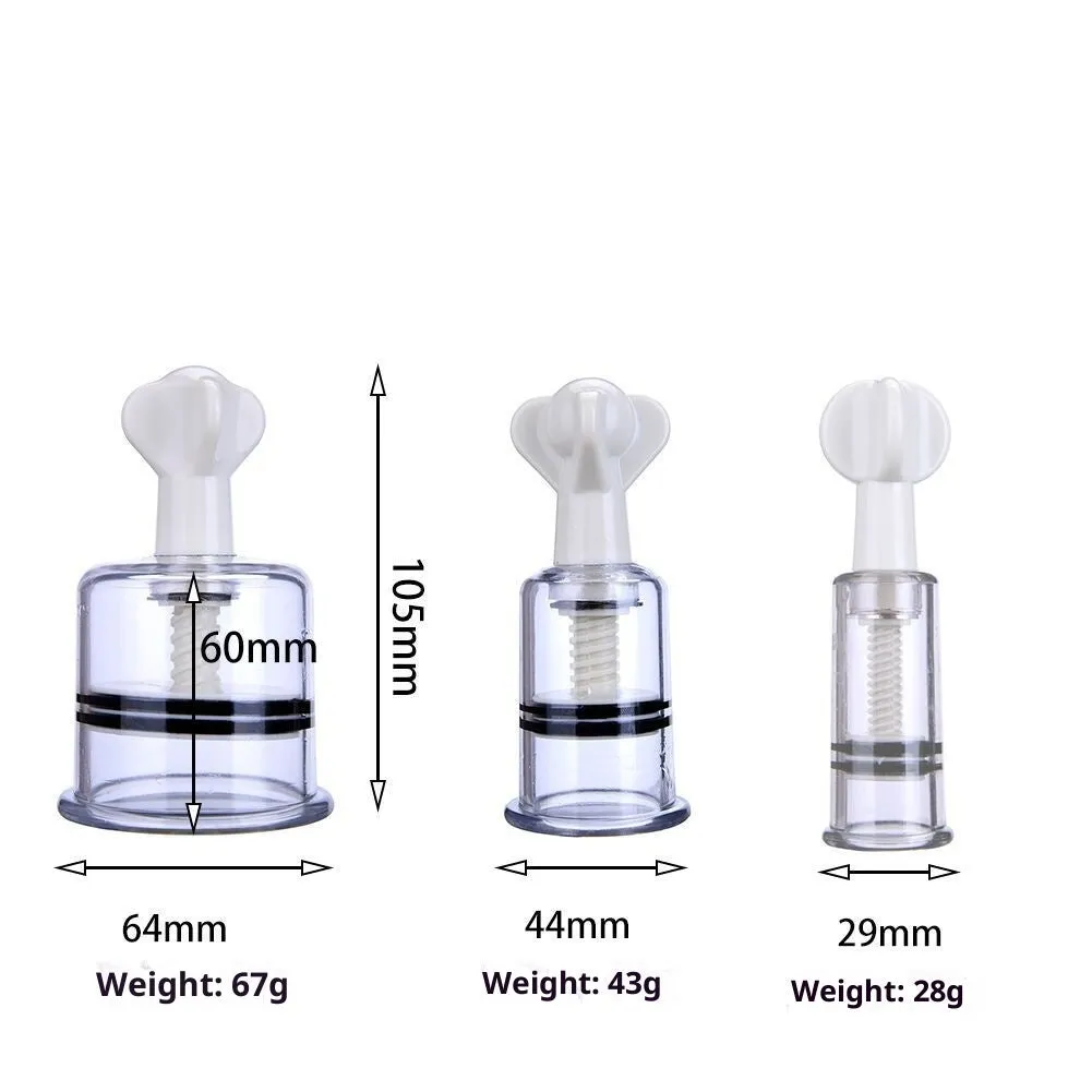 Mei Mei Teaser suction nipple stimulator in ABS with three size options mini 1.8cm medium 3cm extra large 5cm