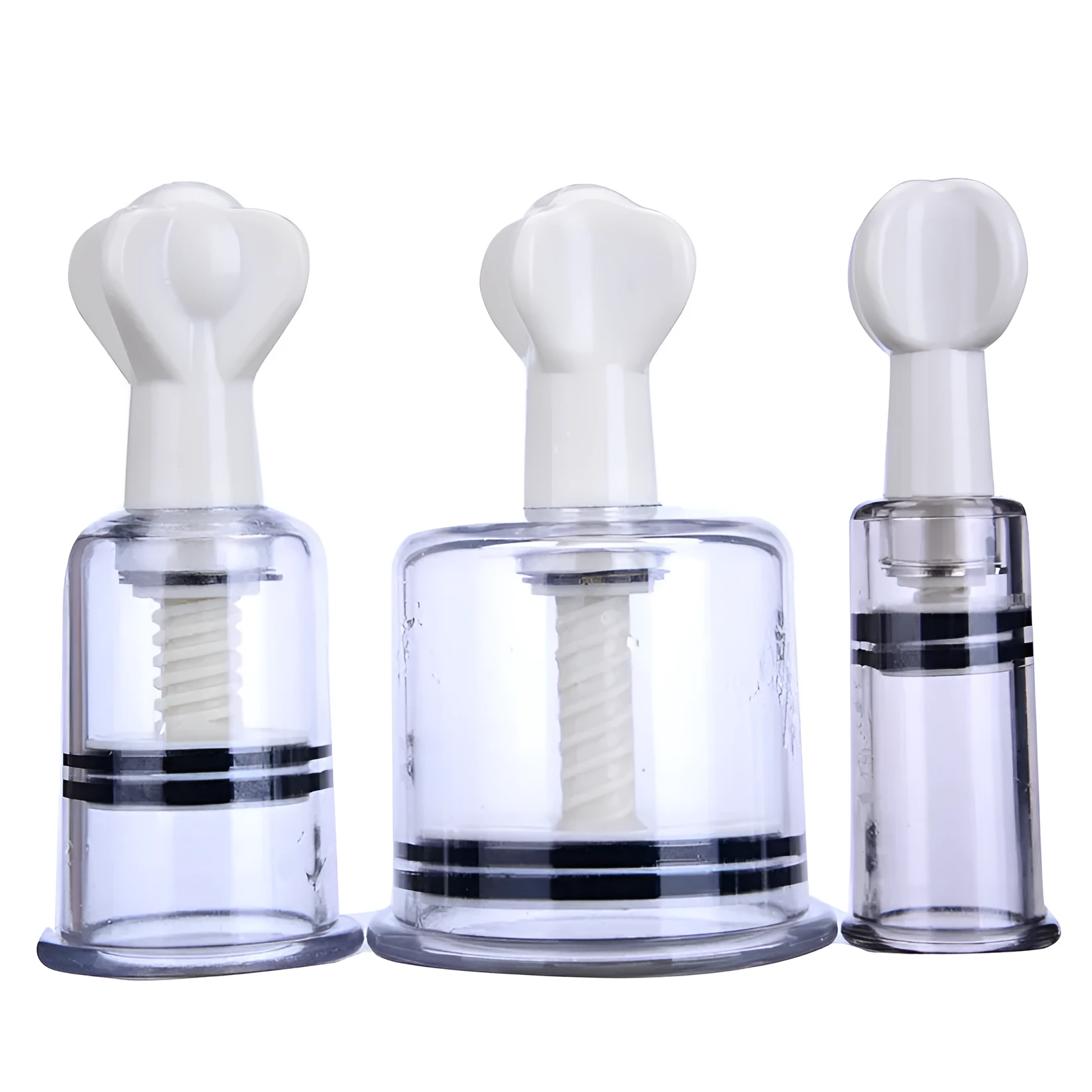 Mei Mei Teaser suction nipple stimulator in ABS with three size options mini 1.8cm medium 3cm extra large 5cm
