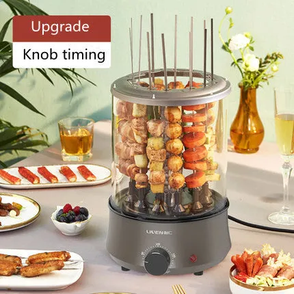 Household electric barbecue oven with automatic rotation, 210mm diameter, 1100W, tabletop design, colour KLJ120
