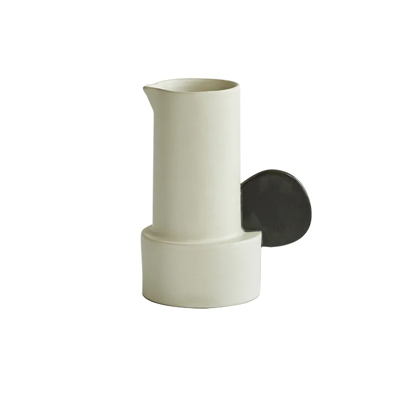 Fashion Simple Home medium ceramic vase in misty moon colour on a tabletop