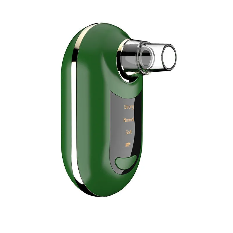 Beauty salon pore vacuum electric blackhead suction device with ABS plating shell in green, pink, red, and white colour options