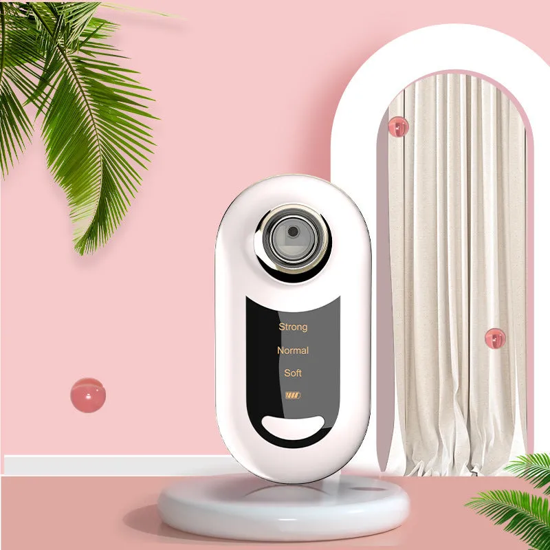 Beauty salon pore vacuum electric blackhead suction device with ABS plating shell in green, pink, red, and white colour options