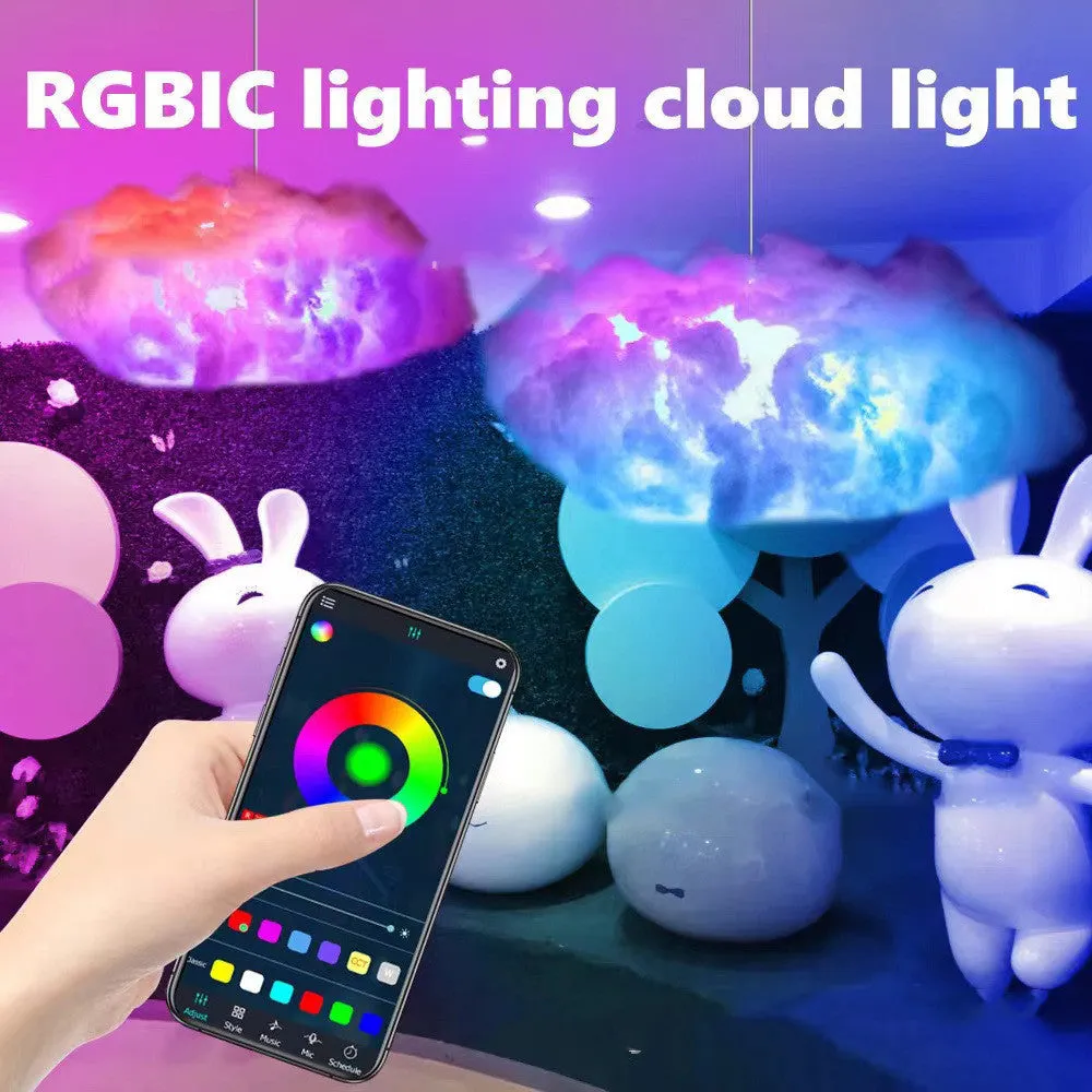 RGB Phantom Thundercloud LED Cloud Light plastic USB-powered decorative lamp with remote control