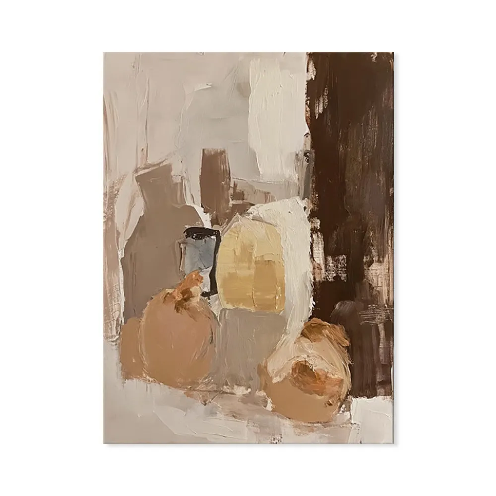 Handmade oil painting on canvas, modern abstract design, frameless and rolled, available in multiple sizes and colours