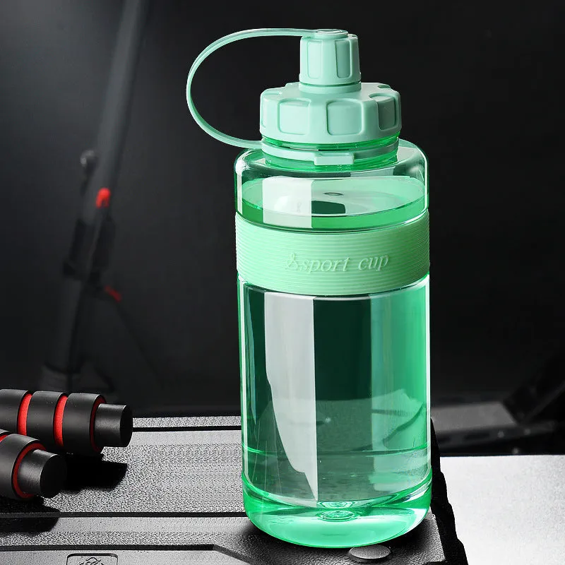 Plastic large capacity cup with straw in PC material, four colour options, capacities from 600ml to 2000ml