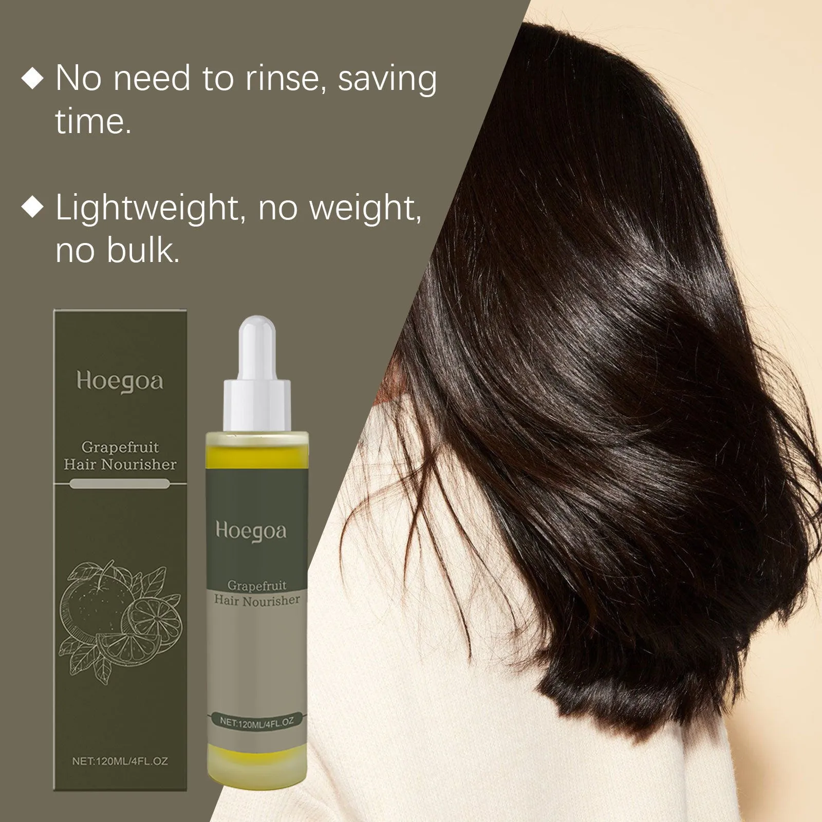 120ml bottle of Grapefruit Hair Conditioner with botanical oils and vitamin E
