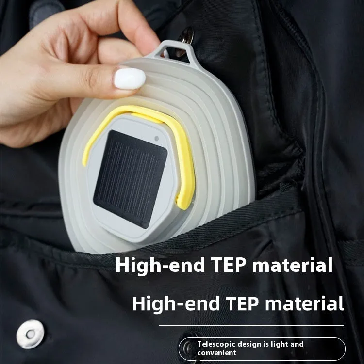 White camping lamp with large capacity lighting and single-key cycle switch for tent use