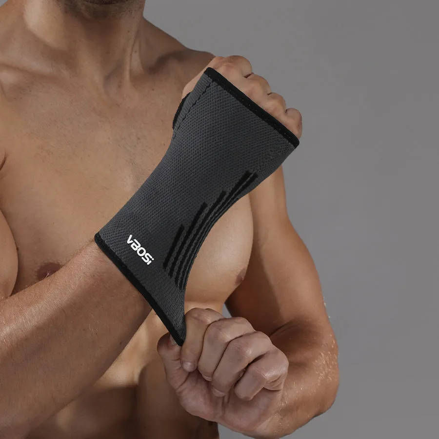 Adult wrist guard for tennis badminton basketball cycling in black single pack