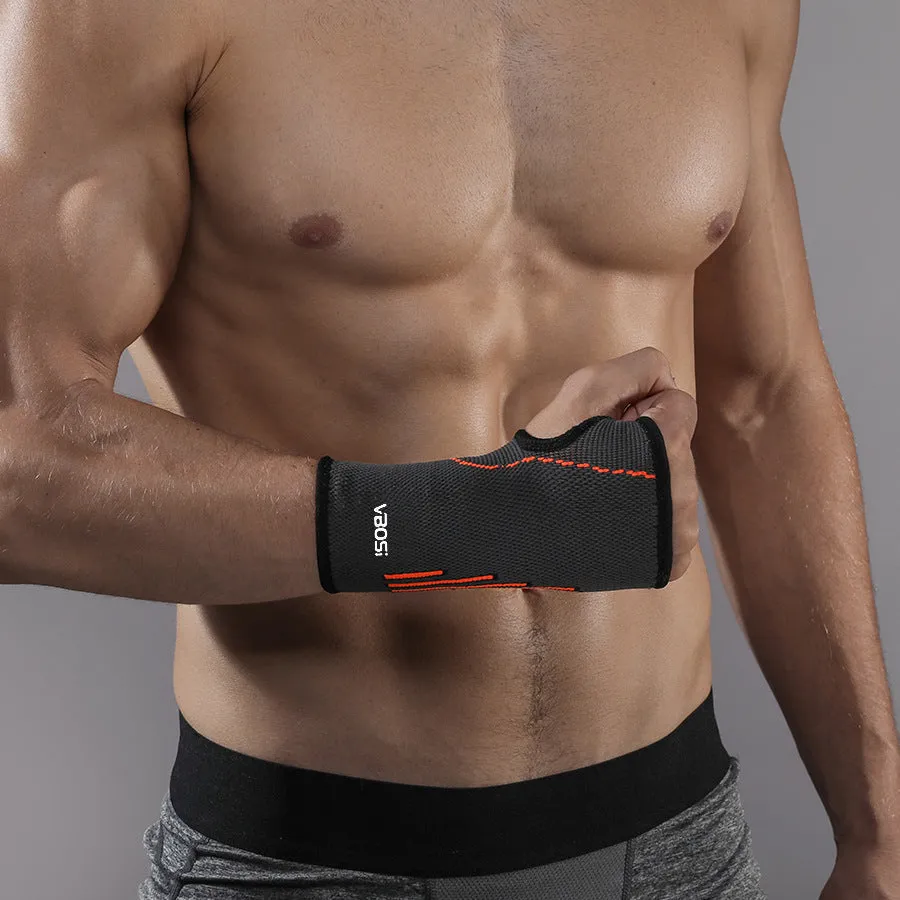 Adult wrist guard for tennis badminton basketball cycling in black single pack