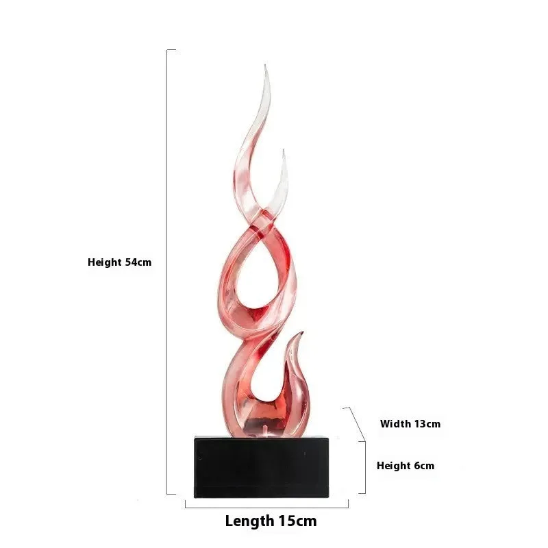 Resin festival high-rise decoration craft in bright gold colour with modern simple design