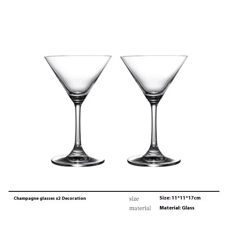 Modern wine accessories set including glassware, ice bucket, and stainless steel ornaments on a table