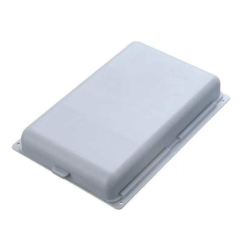 Plastic hidden storage box with drawer that sticks under tables in grey, orange, white or yellow