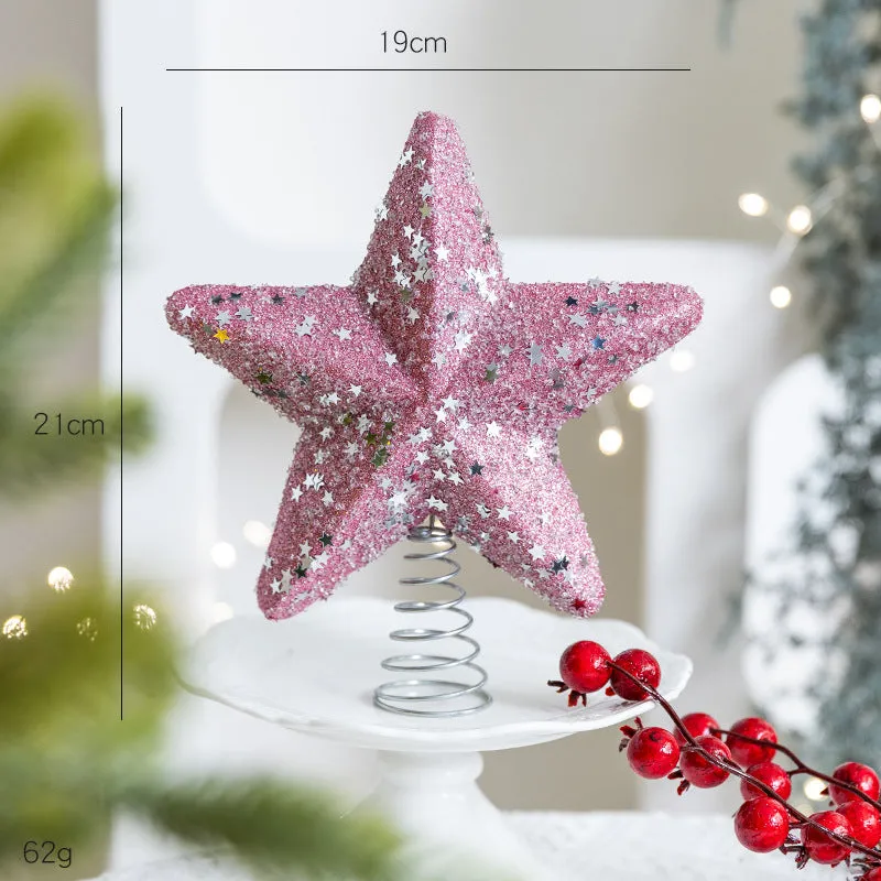 8cm pink foam ball Christmas pendant modern style tree ornament