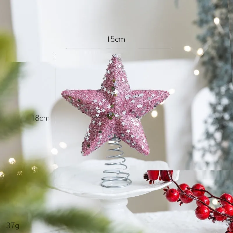 8cm pink foam ball Christmas pendant modern style tree ornament