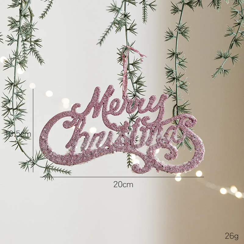 8cm pink foam ball Christmas pendant modern style tree ornament