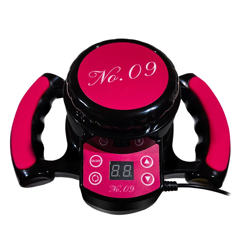 New handheld fat shock body shaping device in Rose Red colour with compact dimensions