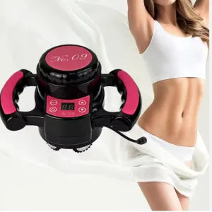 New handheld fat shock body shaping device in Rose Red colour with compact dimensions