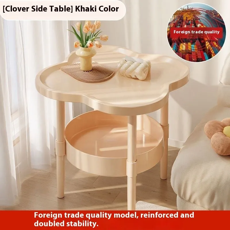 Plastic simple coffee table in Classic Coal colour, 45x39cm