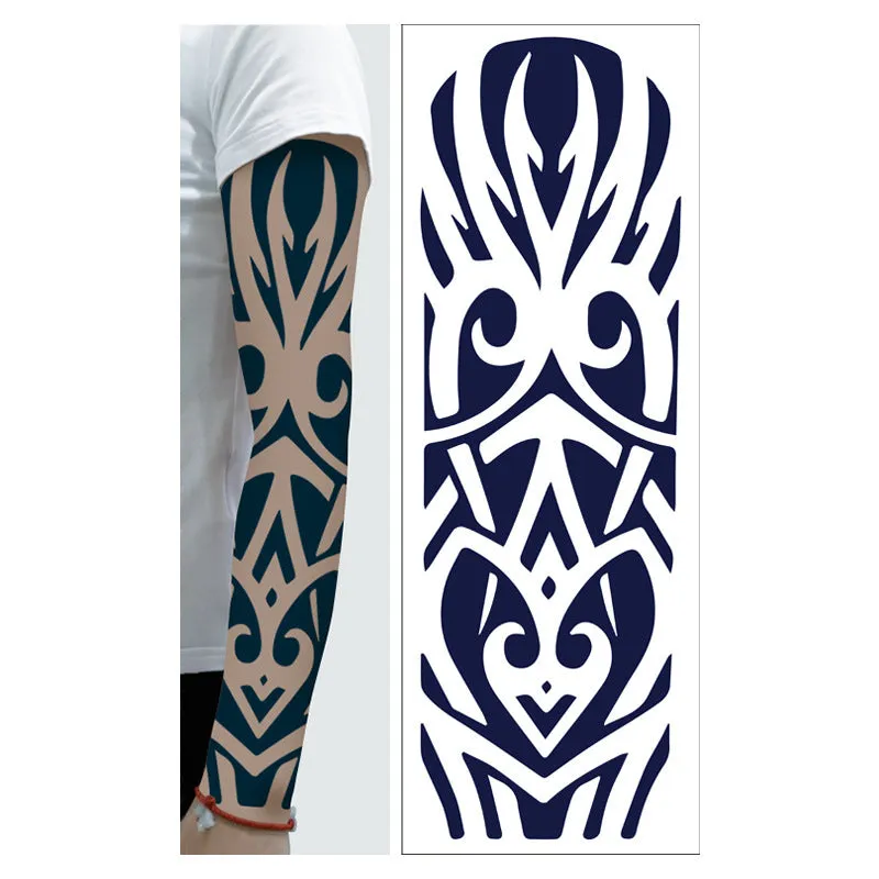 Men's and women's full arm tattoo sticker 480x170mm paper transfer decal with pattern option display