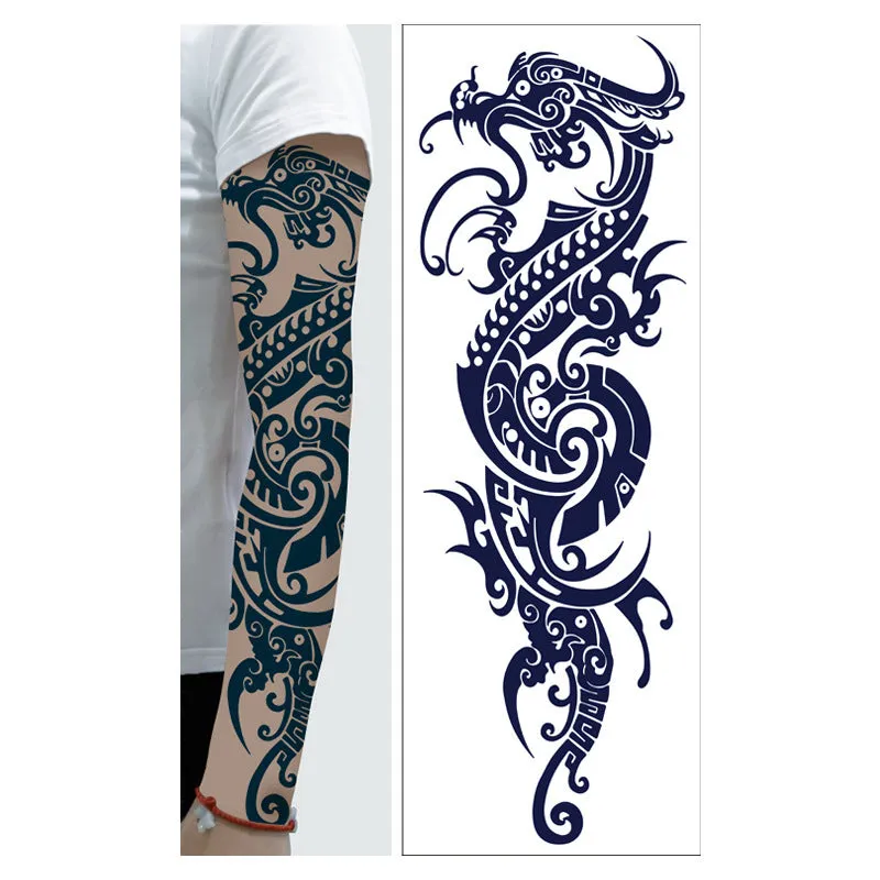 Men's and women's full arm tattoo sticker 480x170mm paper transfer decal with pattern option display