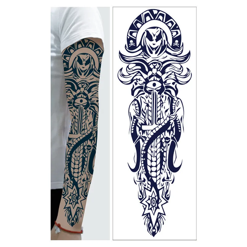 Men's and women's full arm tattoo sticker 480x170mm paper transfer decal with pattern option display