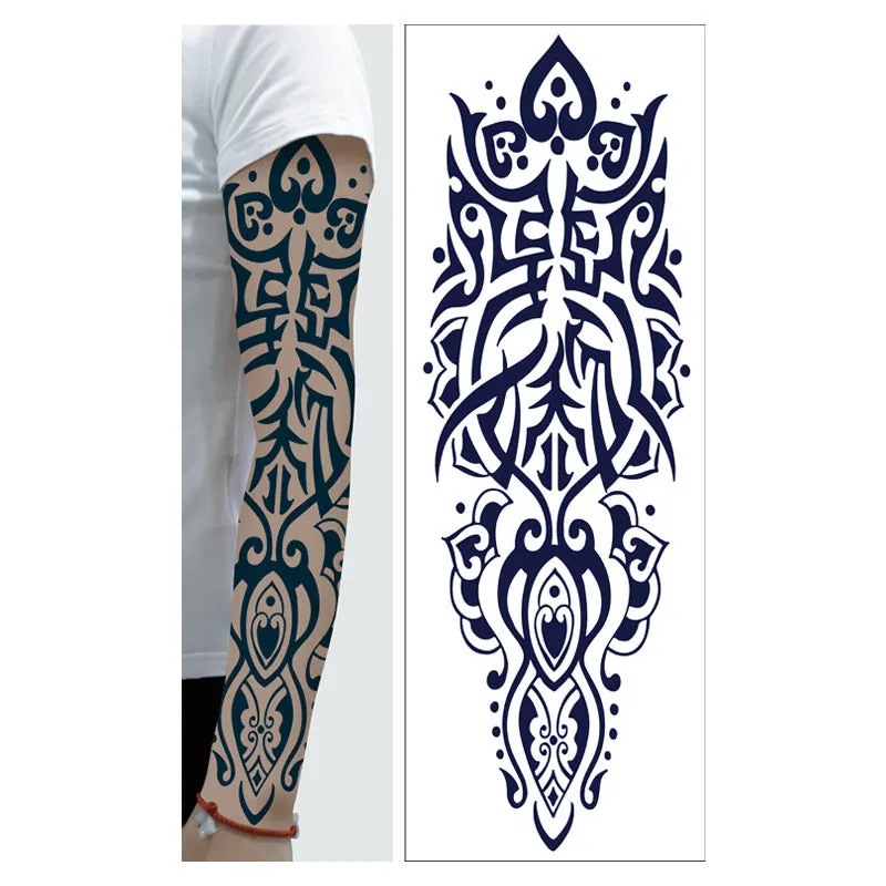 Men's and women's full arm tattoo sticker 480x170mm paper transfer decal with pattern option display