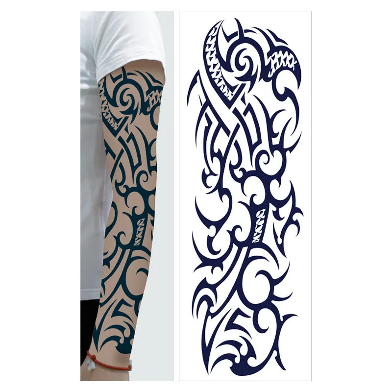 Men's and women's full arm tattoo sticker 480x170mm paper transfer decal with pattern option display