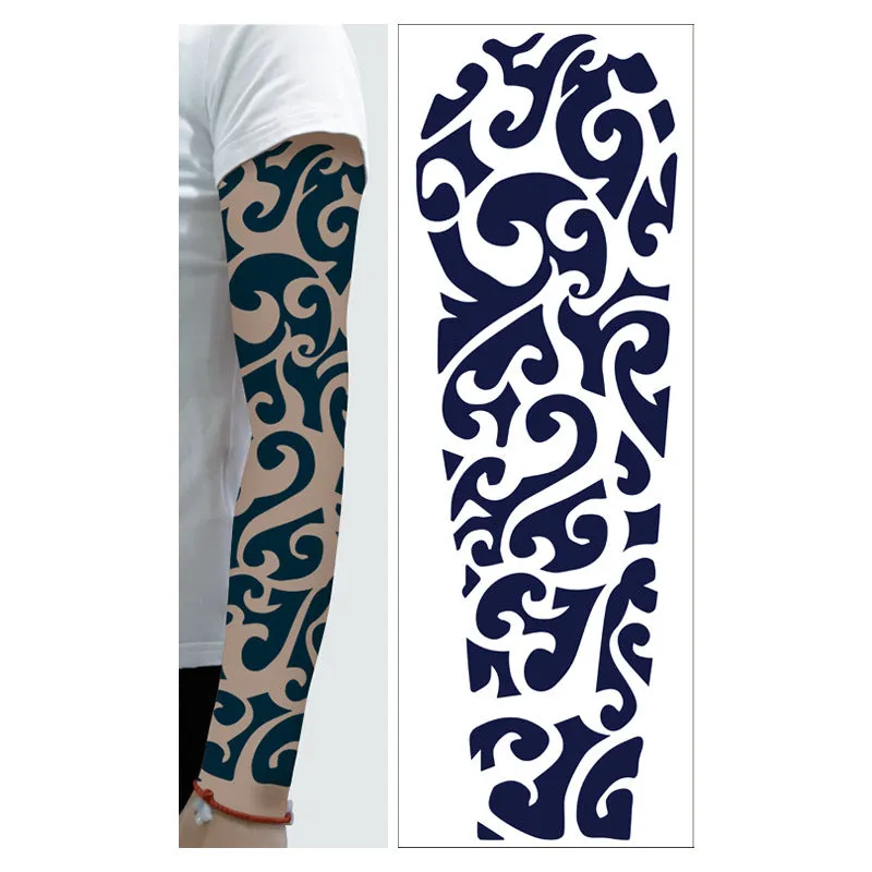 Men's and women's full arm tattoo sticker 480x170mm paper transfer decal with pattern option display