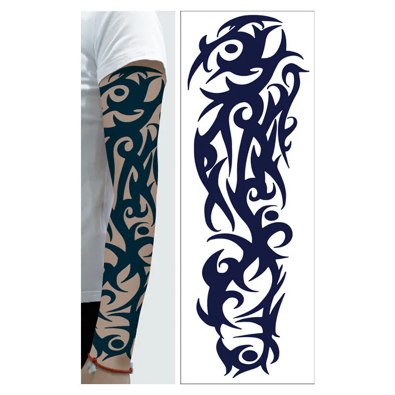 Men's and women's full arm tattoo sticker 480x170mm paper transfer decal with pattern option display