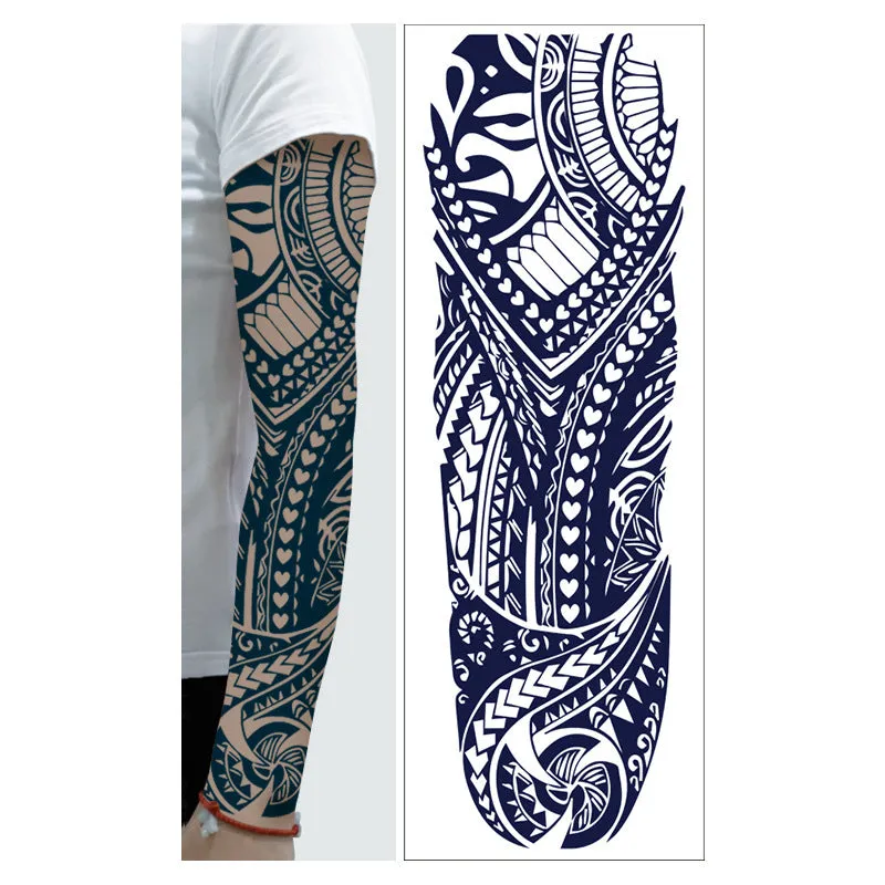 Men's and women's full arm tattoo sticker 480x170mm paper transfer decal with pattern option display