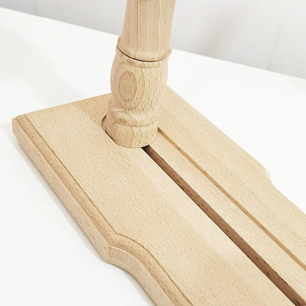 Simple desktop beech wood embroidery frame 43cm on table