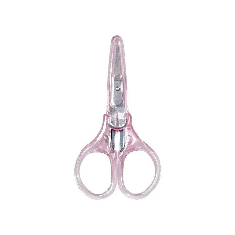 Stainless steel paper scissors 6 inch length with 4.5 cm blade in assorted colours