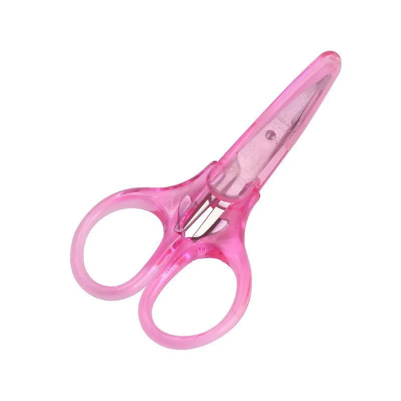 Stainless steel paper scissors 6 inch length with 4.5 cm blade in assorted colours