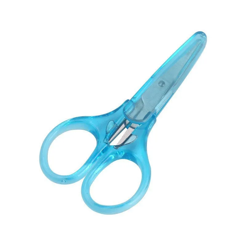 Stainless steel paper scissors 6 inch length with 4.5 cm blade in assorted colours