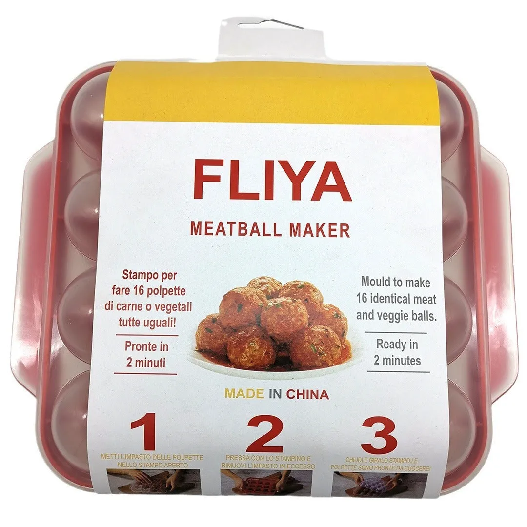 PP plastic manual meatball maker mould 22x19.5x8cm in four colour options blue green red yellow