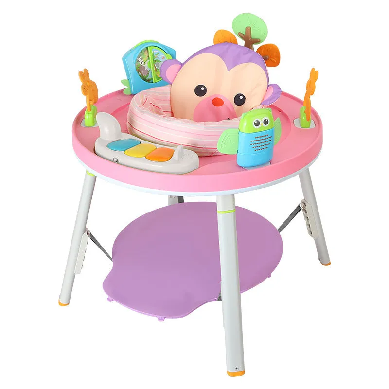 Baby jumping chair with three-in-one function in duck design with optional music cushion