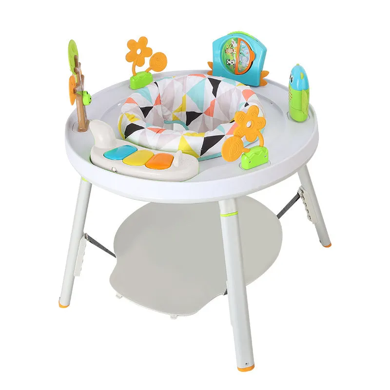 Baby jumping chair with three-in-one function in duck design with optional music cushion