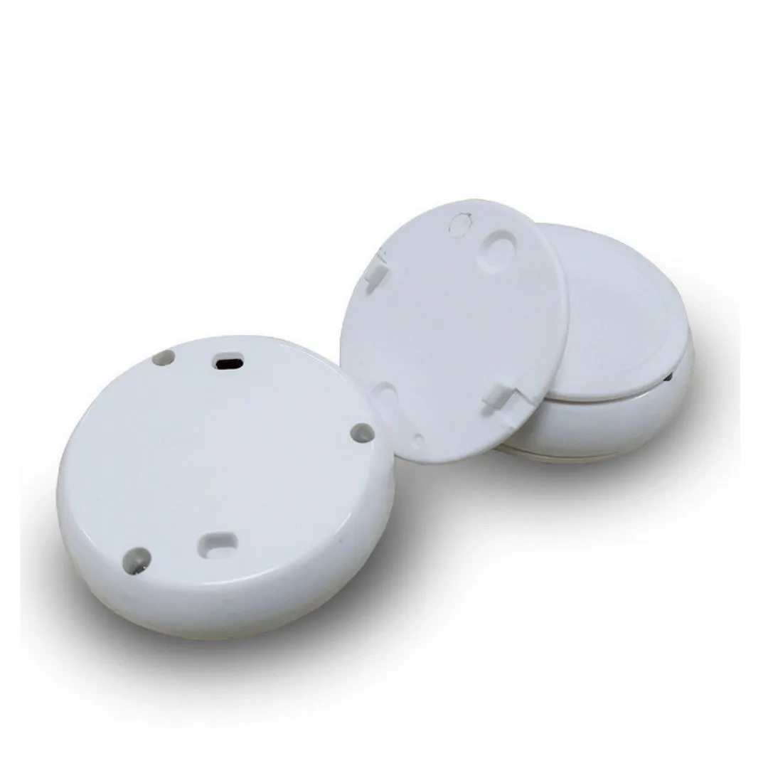 White round 433MHz wireless remote controller with ABS housing and two switch option